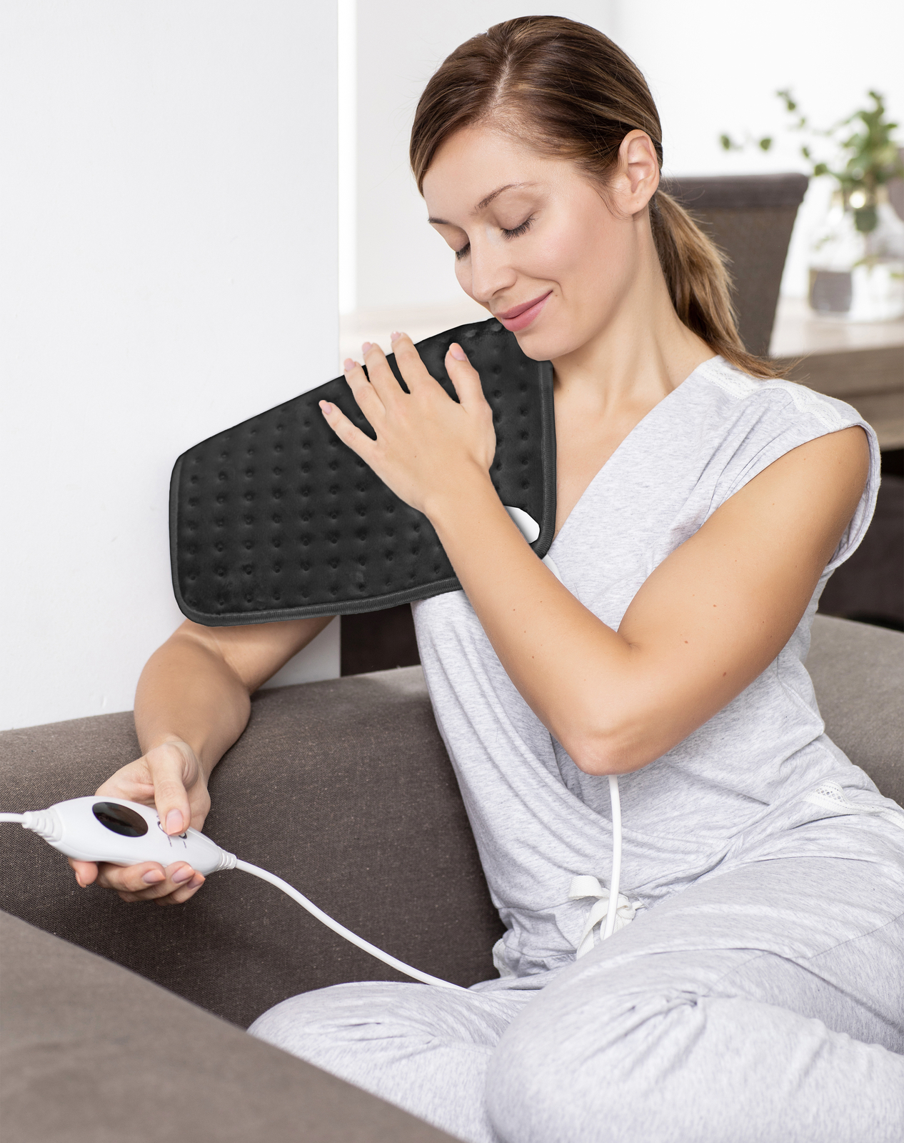 Heizkissen elektrisch 30 x 60 cm Wärmekissen Heizdecke Heizmatte Nacken ...