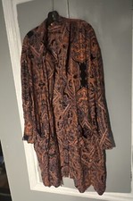 Free People Women's Duster Kimono Midnight Paisley Size Small/p