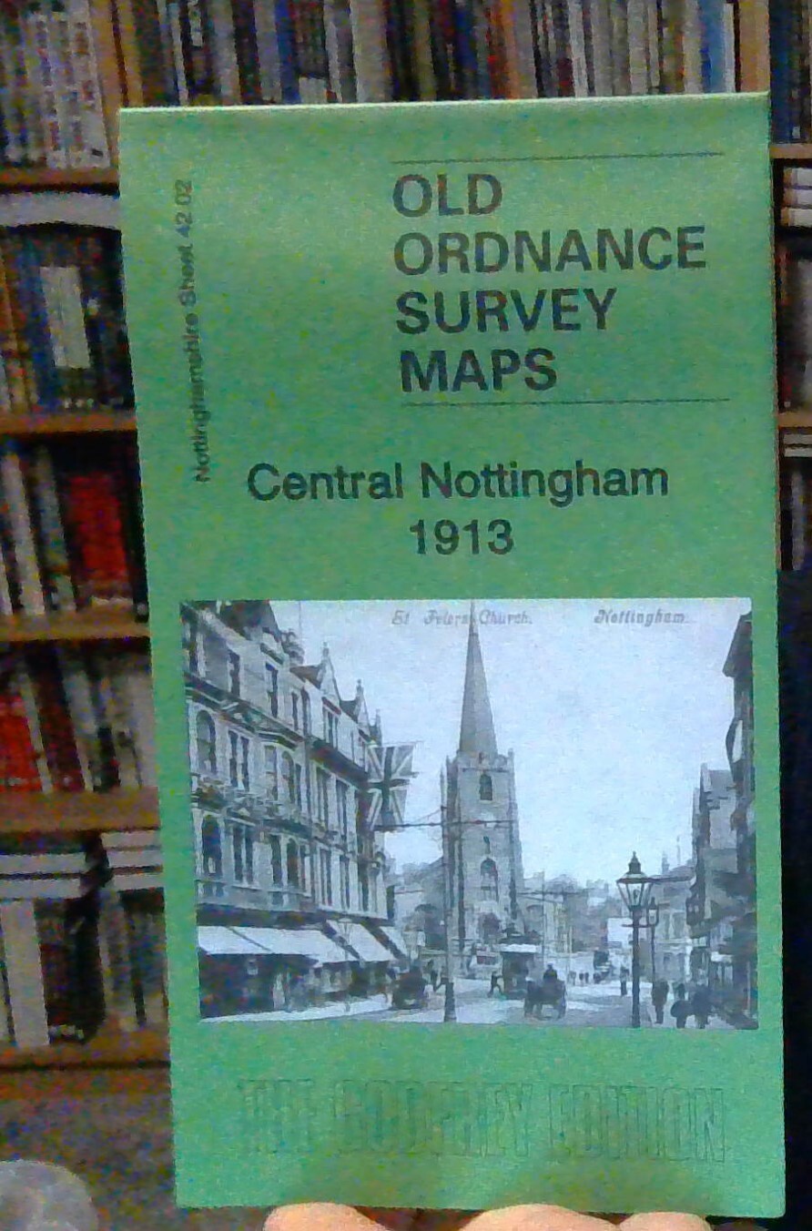 MAP OF Central Nottingham 1913 Nottinghamshire Sheet 42.02 NEW 9781787214569