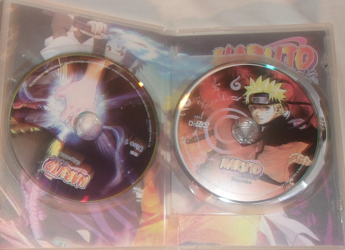 NARUTO SHIPPUDDEN PART 13 3 DISCS SET EPISODES 290-311 DVD SET DISCS LOOK  NICE