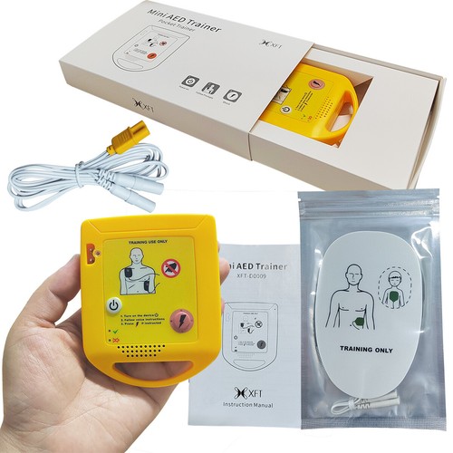 Mini DAE Trainer Emergenza Primo Soccorso Dispositivo Automatico + 6 paia di Pad - Foto 2 di 8