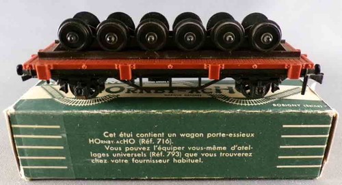 Maquette VB Wagon Plat Avec Essieux – Camion Pinder – Échelle HO (1/87) – Occasion