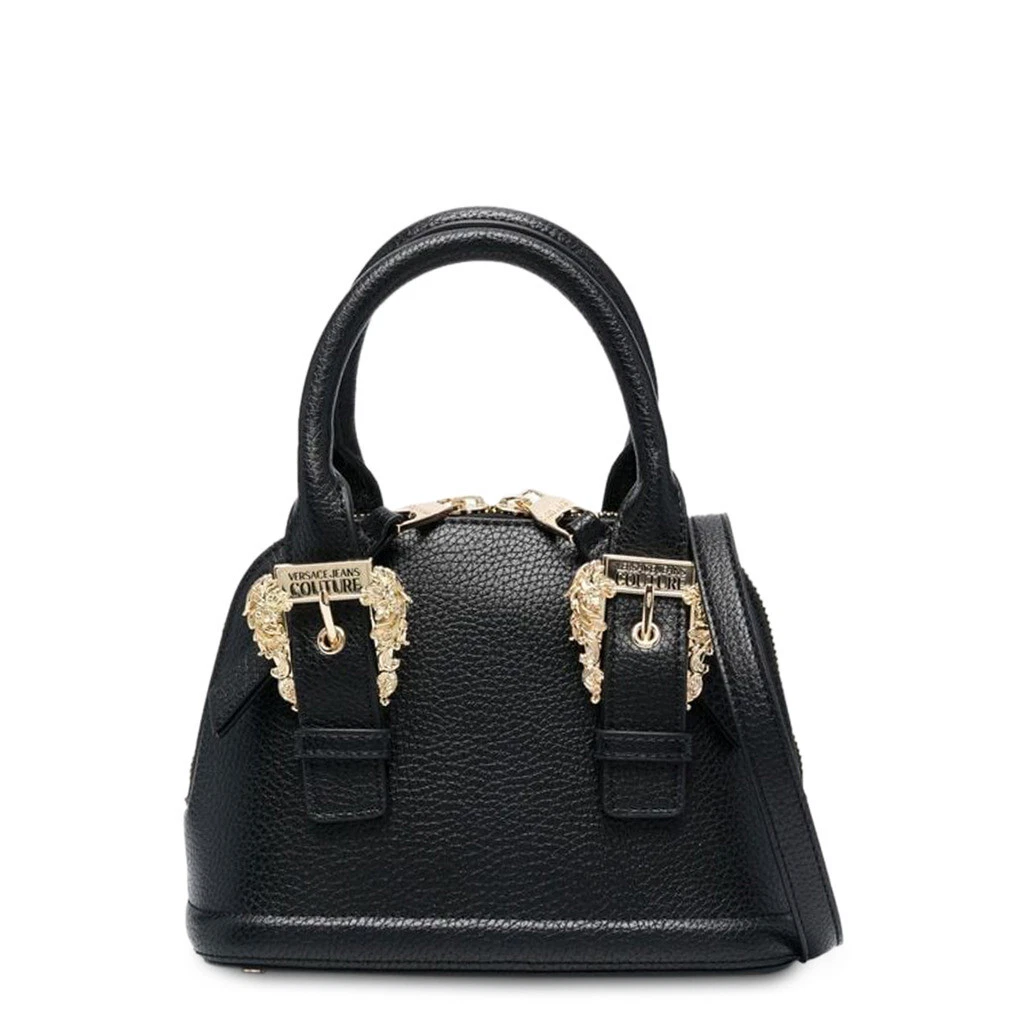Versace Jeans Couture Small Handbag with Logo Buckles Black NWT eBay