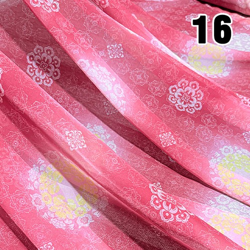 50*150cm Chinese Classical Chiffon Flower Fabric Hanfu Dress Horse Face Skirts - Picture 35 of 35