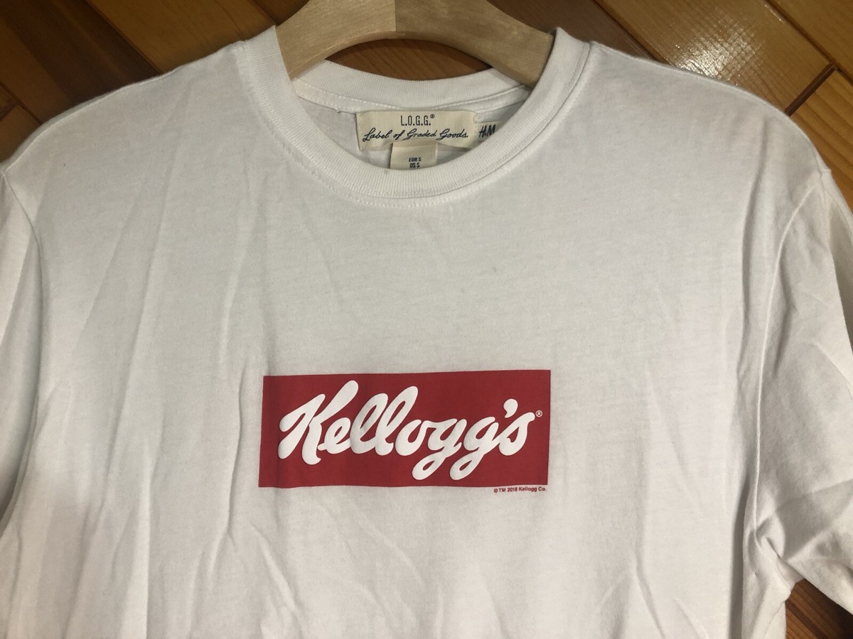 H&M 2018 Kellogg's BOGO Box Logo T-Shirt Mens Size SMALL