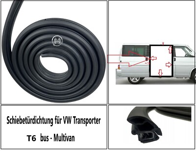 Schiebetürdichtung Kompatibel Mit V.W. T6 BUS MULTIV. Gummidichtung Schiebetür Dichtung 7E0 843 791 B 7E0843791B (nicht Für Kasten