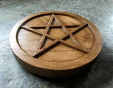 THE ALTAR PENTACLE - Carved in Solid Oak - Witchcraft
