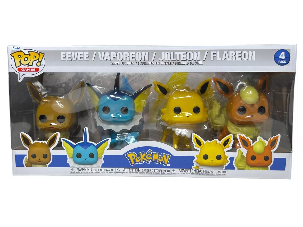 Funko Pop! Games Pokemon Eevee, Vaporeon, Jolteon and Flareon 4