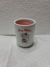 RUSS Candle Holder Candle Merry Christmas Santa Mouse Holding Ornament
