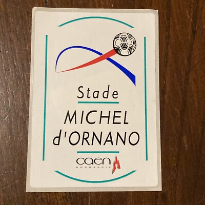 Autocollant Vintage Stade Malherbe Caen - Sticker Pub Football Des Années 80/90