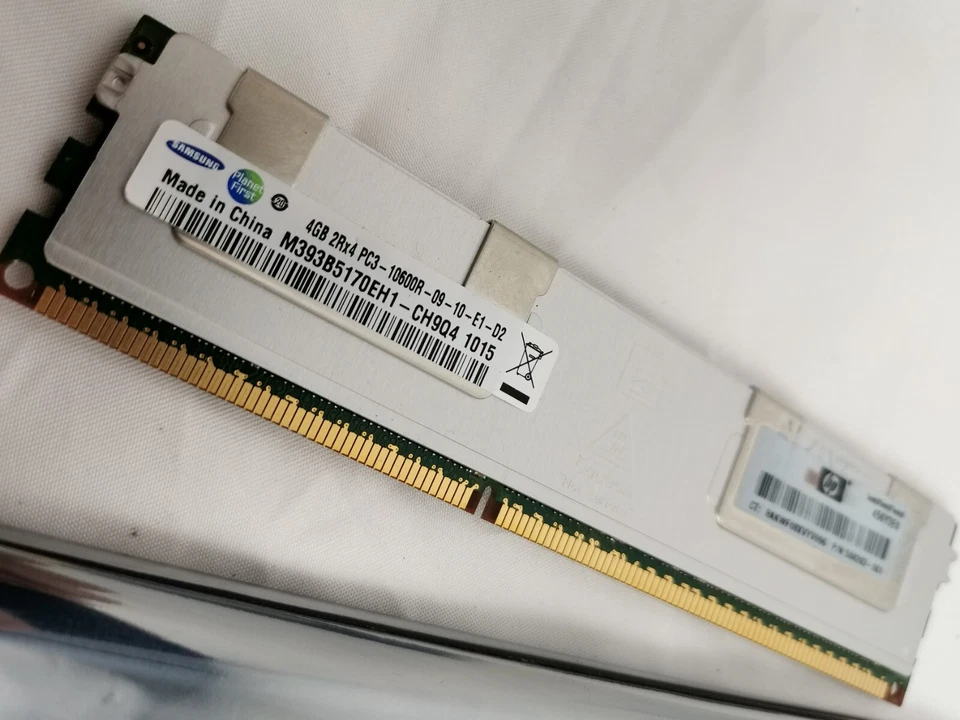 SAMSUNG 4GB 2RX4 PC3-10600R-09-10-E1-D2 ARMOURED RAM UK - Image 4 of 4