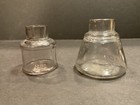 VINTAGE GLASS INKWELL COLLECTION OF 5 — photo 3