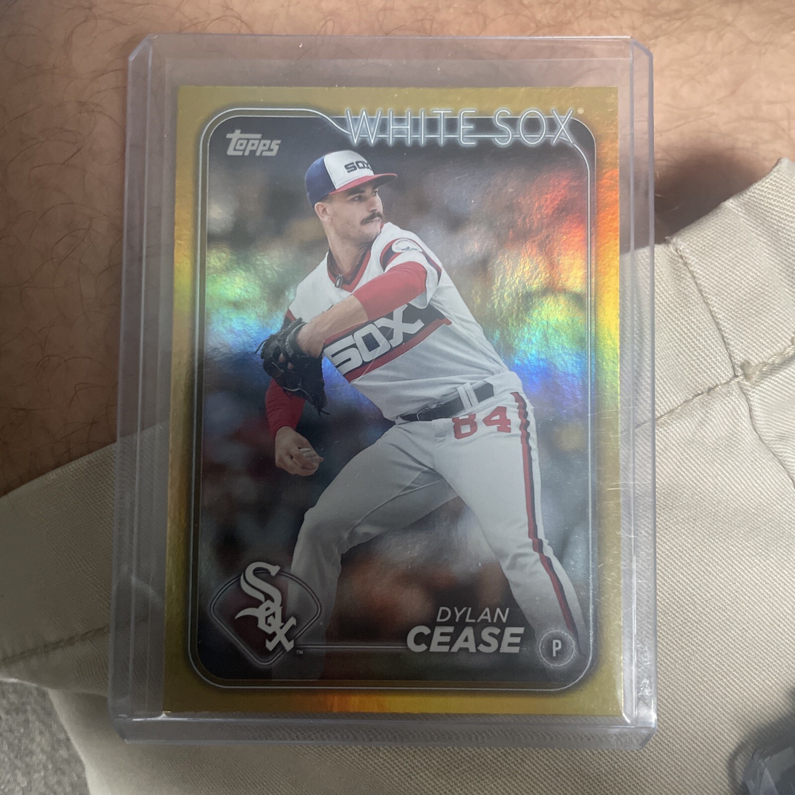 2024 Topps Series 1 #40 Dylan Cease Gold Foil Parallel SP White Sox Derek