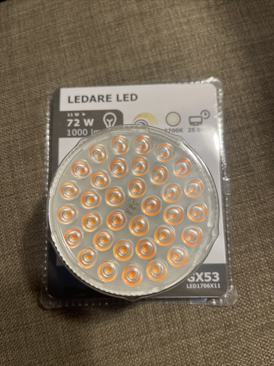 Ikea LEDARE LED Bulb GX53 1000 lumen 2700 K Dimming Adjustable