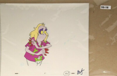 Beetlejuice Original Production Drawing And Cel 56-18 Used Cond.