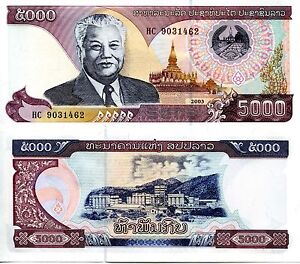 Laos 10000 10,000 Kip P 35 2002 UNC Lao