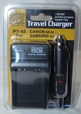 Adorama PT-42 AC/DC Rapid 4.2 volt Battery Charger f/Canon NB6L Samsung SLB-10A