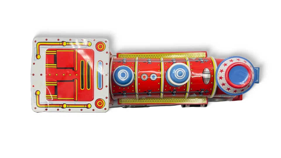 Locomotora litográfica de hojalata Forty Niner vintage a batería, juguetes modernos, Japón Foto 4 de 4