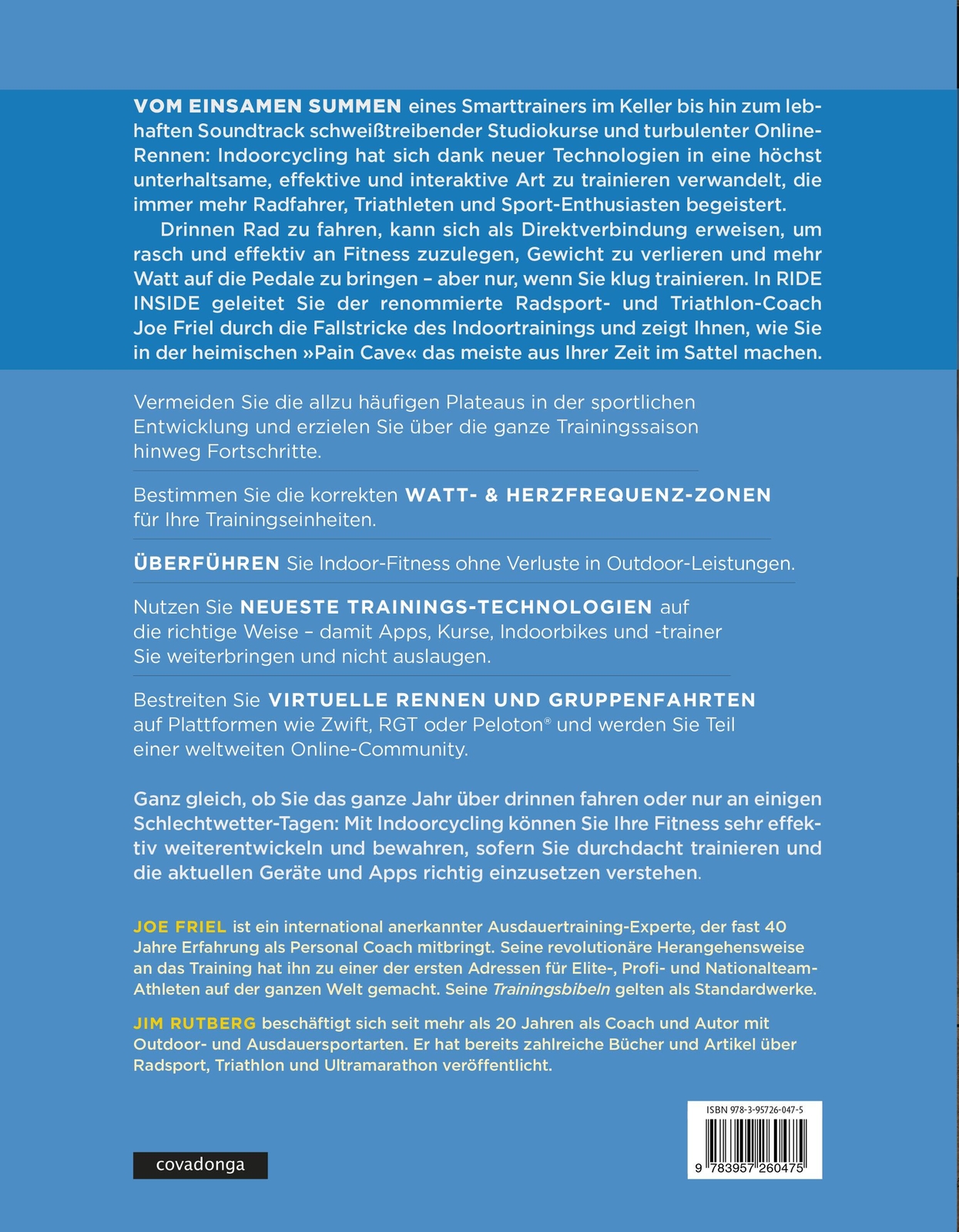 Thumbnail - Ride Inside: Trainingshandbuch Indoorcycling Joe Friel