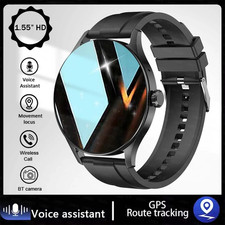 Fashion Smart Watch plus 1.55 HD for Men and Women App Control BT Call Health Tr