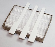 Piano Keytops - Piano Key Replacement - White Gloss Short Head Complete Set