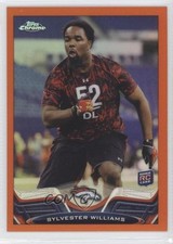 2013 Topps Chrome Retail Orange Refractor Sylvester Williams #145 e5r