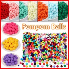 300-30Pcs Multicolor Pompoms Fur Balls Glitter Fluffy Pom Poms Elasticity Pom po