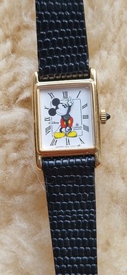 Vintage Lorus/Seiko Disney Mickey Mouse Uhr. Goldgehäuse V810-1300, seltene Uhr