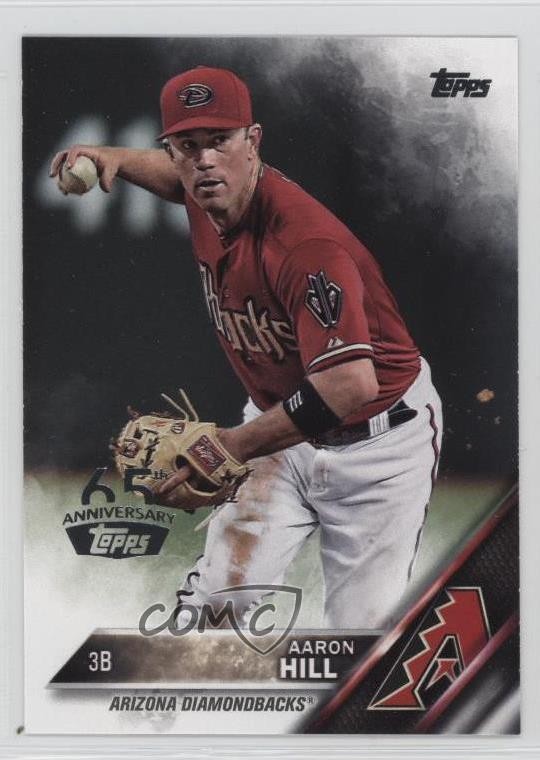 2016 Topps 65th Anniversary Stamp Aaron Hill #203 6o2