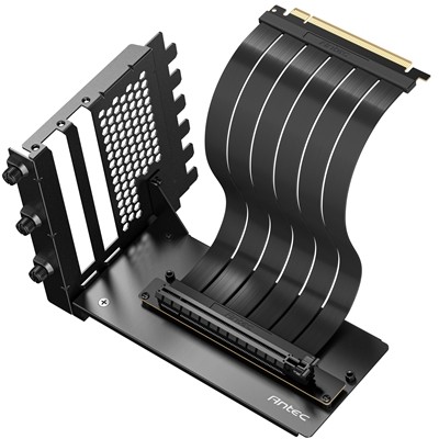 Antec Rtx50 PCIE 5.0 Riser Kabel mit 90 Grad Halterung Halterung schwarz entwickelt für