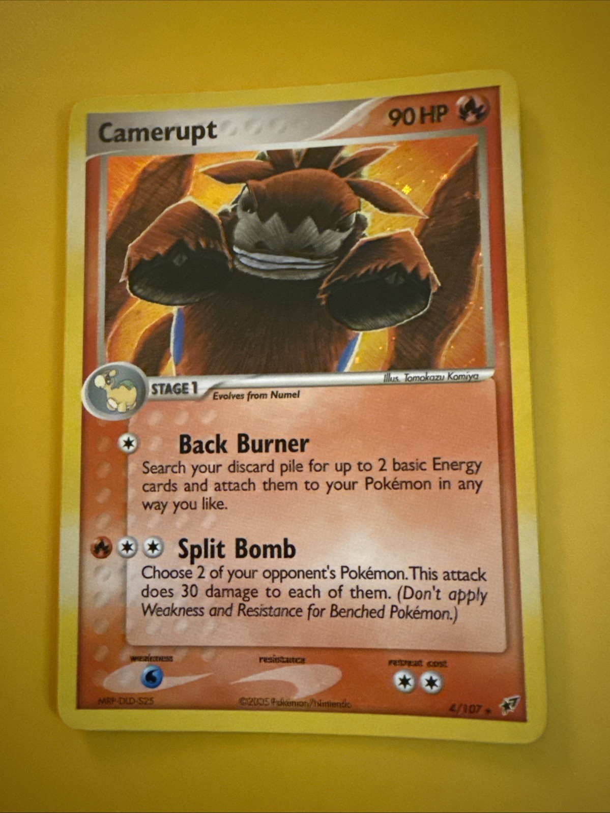 Pokémon Camerupt #4/107 Holo Rare - 2005 EX Deoxys - NM to MT Condition!