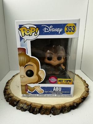 #ad Funko Pop Vinyl Abu #353 Disney Aladdin Hot Topic Exclusive Flocked Figure $19.99