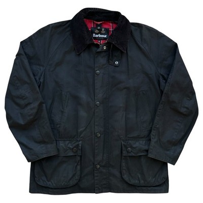 Barbour Ashby Wax Waterproof Black Country Rain Jacket Coat Size XL
