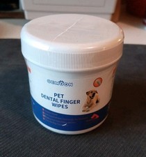 Pet Dental Care Finger Wipes, Oral Cleansing Teeth Pads for Dogs and Cats