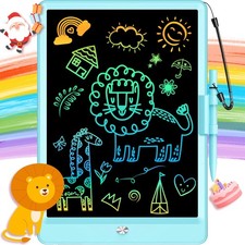 10 Inch LCD Writing Tablet Toy for 3 4 5 6 7 8 Year Olds - 10"W x 10"H, Blue