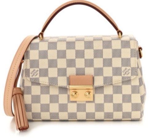 Women’s Authentic Louis Vuitton Croisette Damier Azur Cross Body Bag Purse