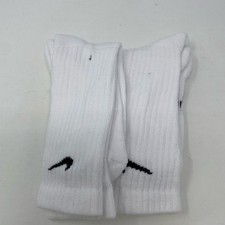 Nike Kids Everyday Cushioned Dri-FIT Crew Socks - 2 Pairs, White/Black, Size M