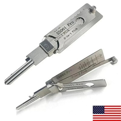 Hook And Pickup Tool Kit 2 In 1 Portable Lock Picking Set Ergonomic Handle**