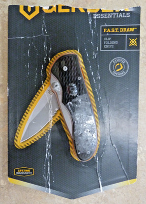 Gerber F.A.S.T. Draw Plunge Lock Pocket Knife - Tanto Blade