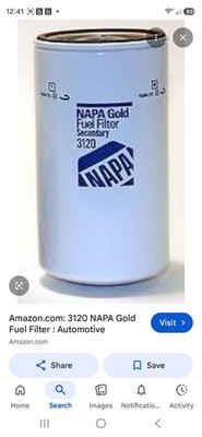 NAPA Gold 3120 Fuel Filter   Fuel Filter Replacement   Replacement Filter