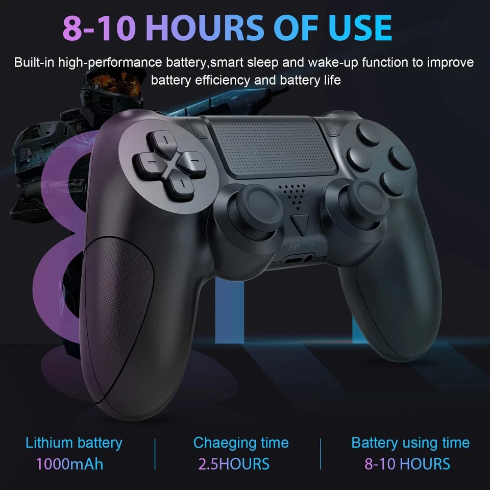 Wireless Bluetooth Controller For Playstation4 Gamepad Joystick for PS4/Slim/Pro - Image 2 of 4