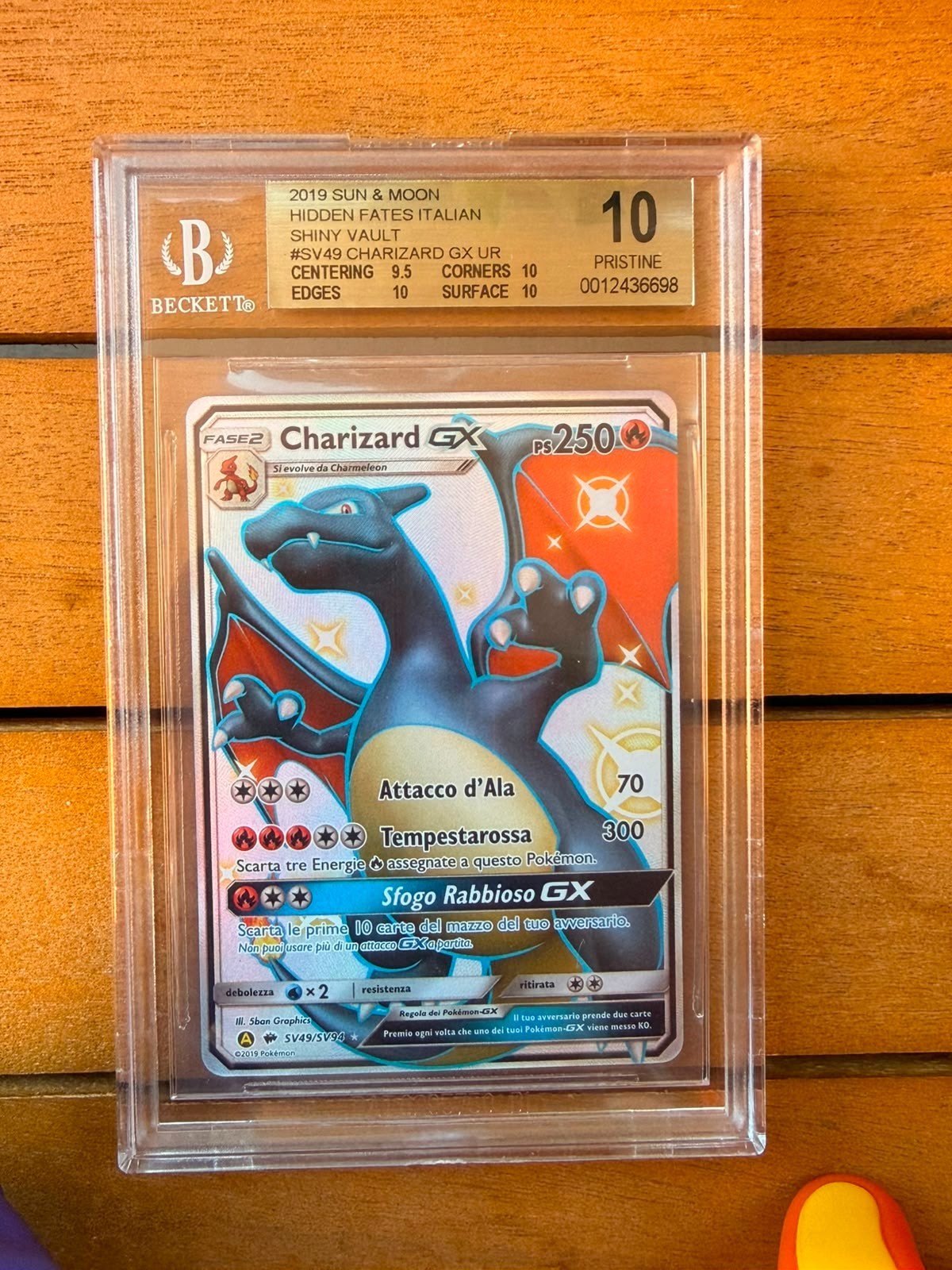 Charizard GX SV49 Fate Elusive ITA BGS 10 - Graded Pokemon Card view 2