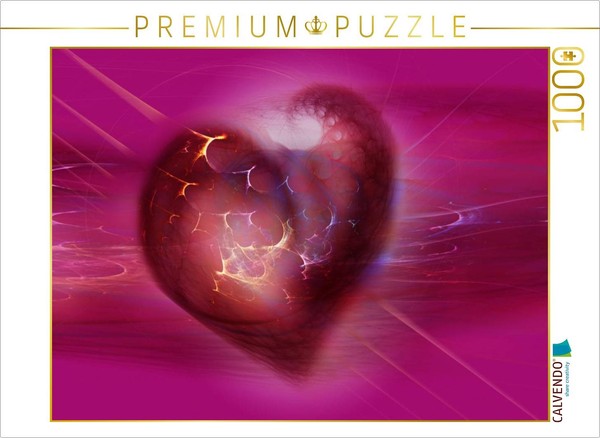 Calvendo Puzzle The Abstract Heart | 1000 Pieces, Finished Size 25.2 × 18.9 In (-image