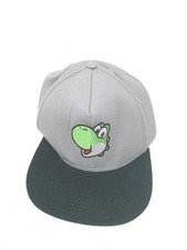 Black And Gray Super Mario Yoshi Hat - Very Good