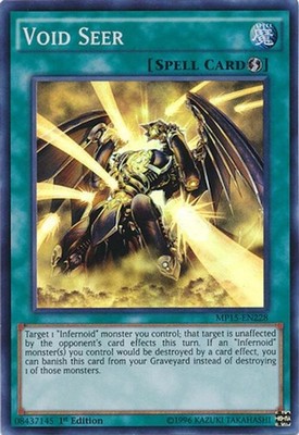 2015 YuGiOh: MP15 - Void Seer (#MP15-EN228, 1st Edition, Super Rare, Near Mint)