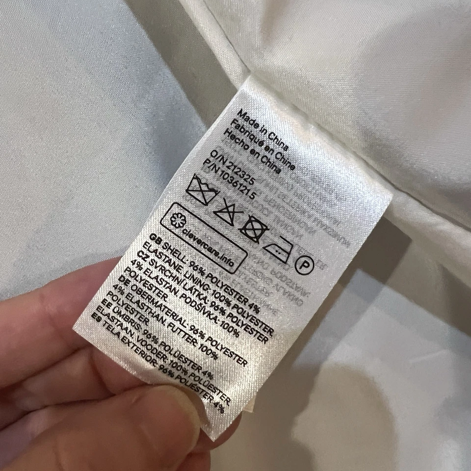 Blazer H&M azul marinho feminino XS NOVO COM ETIQUETAS roupa de trabalho sob medida jaqueta de carreira escritório - Imagem 3 de 4