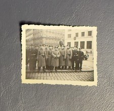 Vintage Military Photo Soldiers Uniforms WWII Era Historic City Scene Original