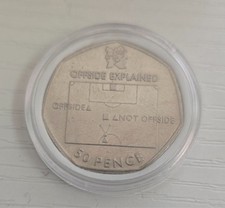2011 Football Offside Rule Olympic 50p Fifty Pence Coin Circulated