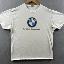 Vintage BMW Shirt Mens XL White BMW Lifestyle Luxury Cars M3 90s Made In USA