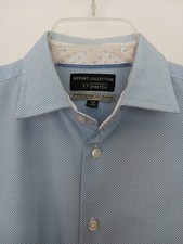 Report Collection Performance Stretch Mens Dress Shirt Size S/P 15" 32-33" Slim